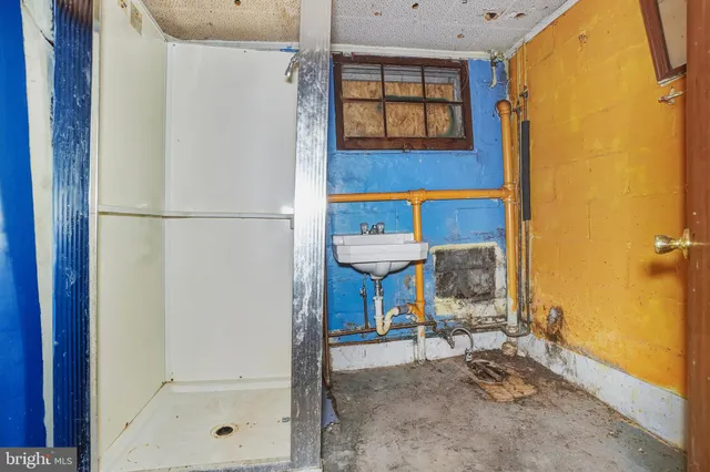 a view of a yard covered in snow