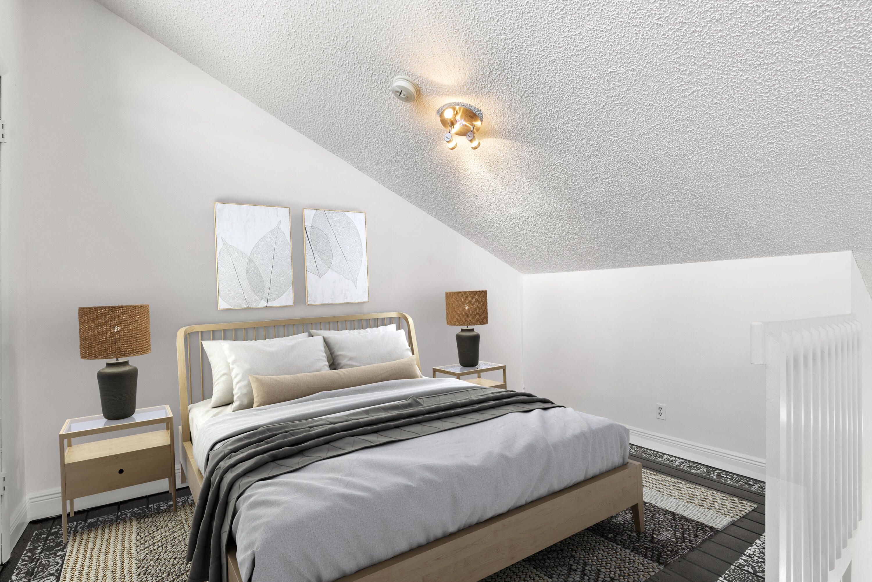 5110 Nesting Way, Unit B Delray Beach, FL 33484 - Photo 11 of 29 a bedroom with a bed and painting on the wall