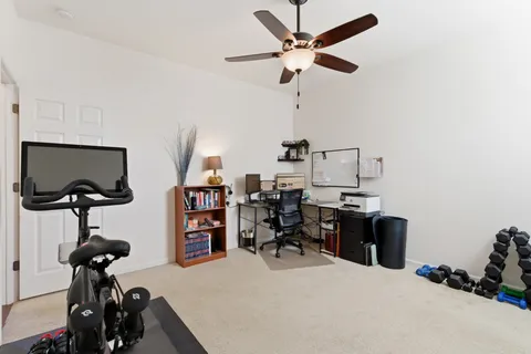 a room with storage and utility room