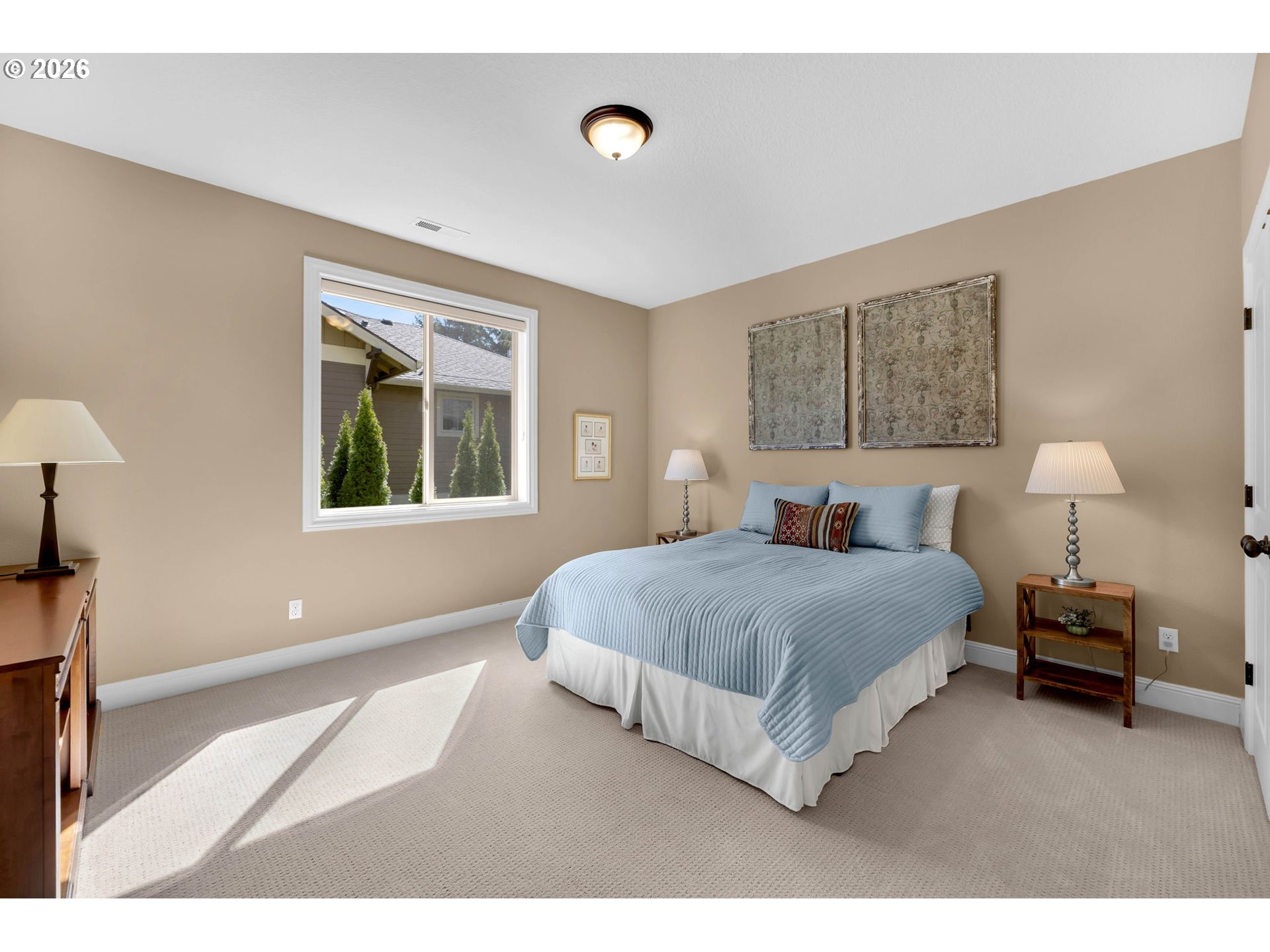 806 Northwest 35th Avenue Camas, WA 98607 - Photo 26 of 48 a bedroom with a bed and a night stand