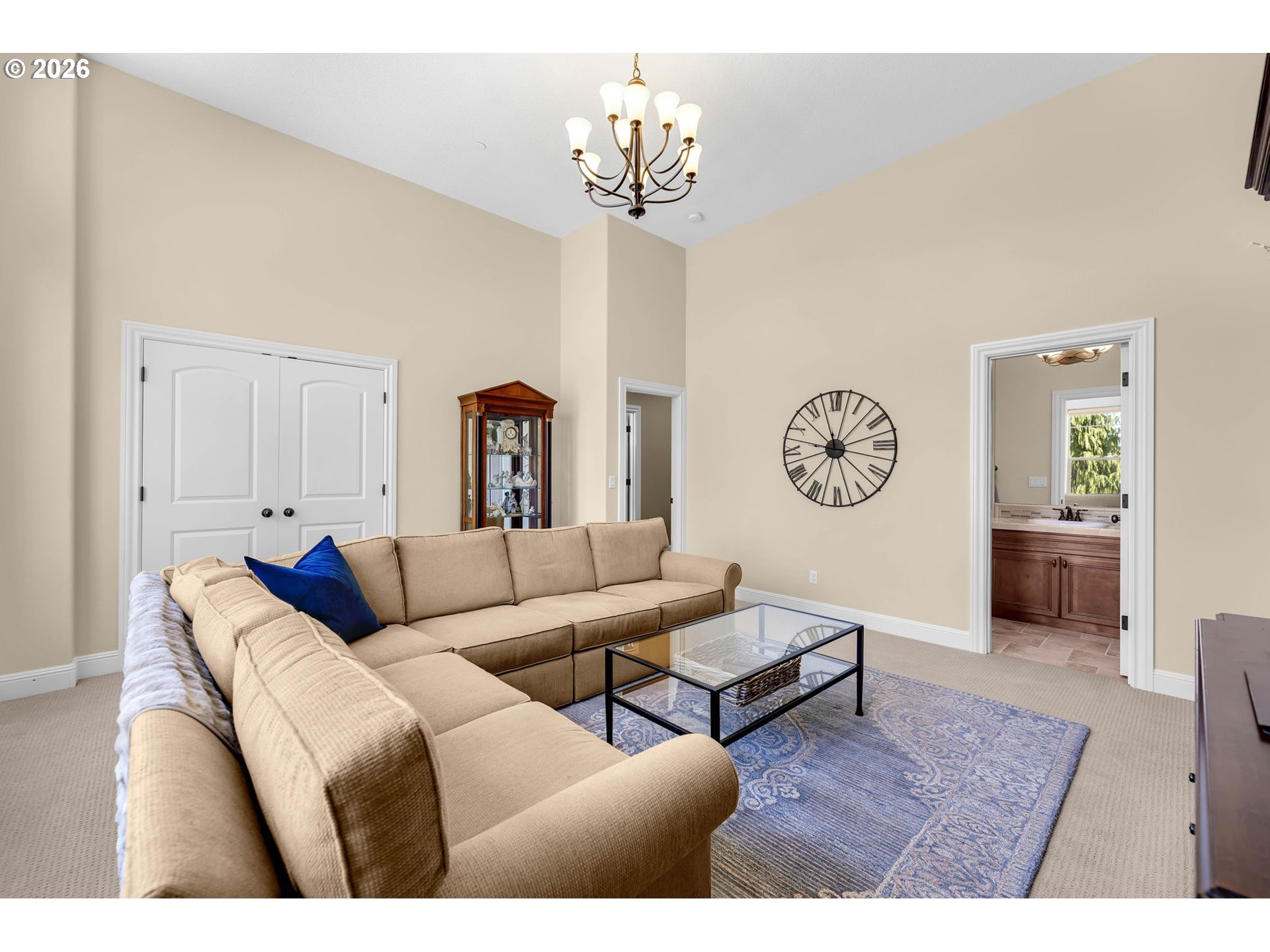 806 Northwest 35th Avenue Camas, WA 98607 - Photo 31 of 48 a living room with furniture a clock and a window