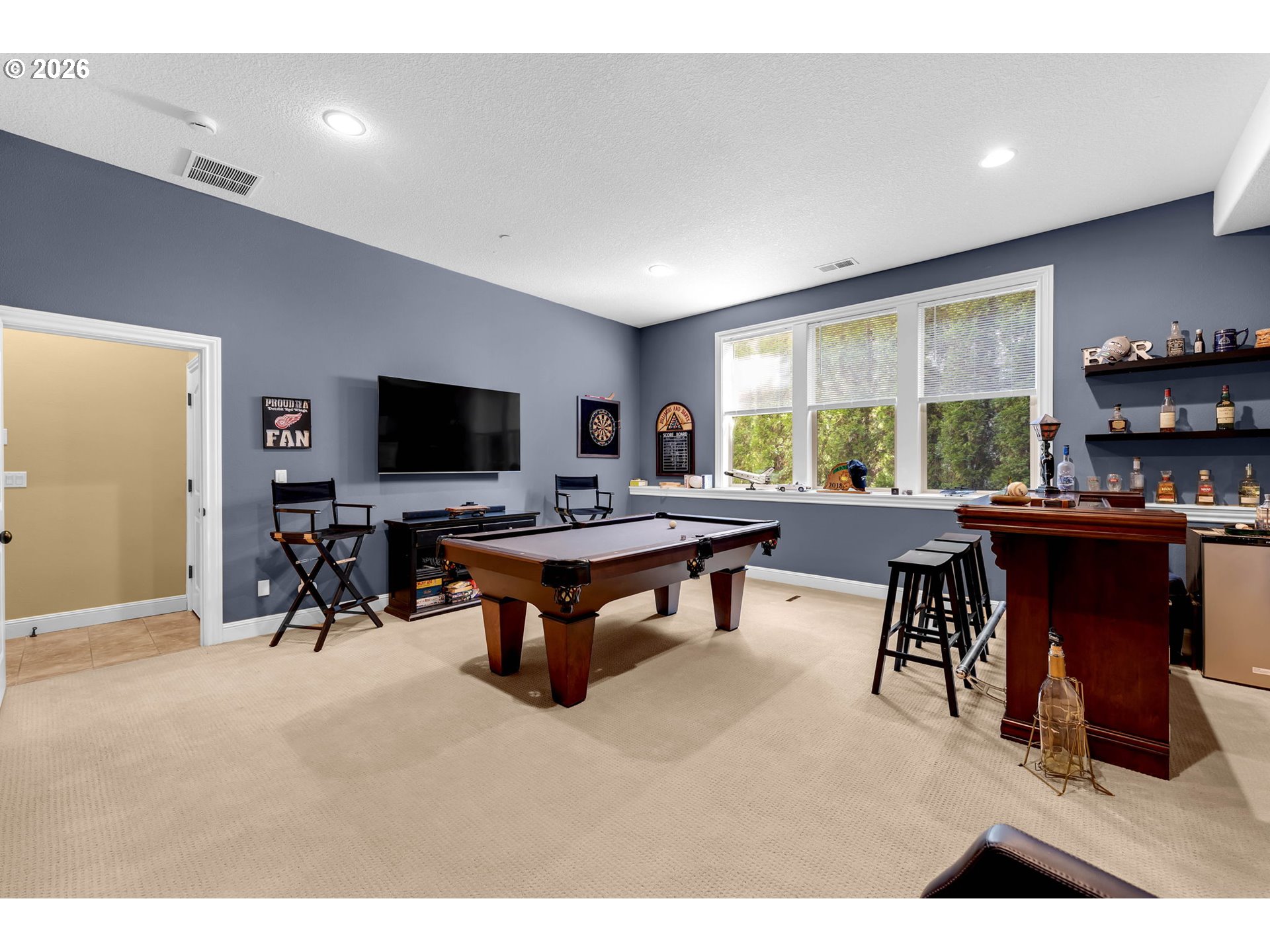 806 Northwest 35th Avenue Camas, WA 98607 - Photo 36 of 48 a living room with furniture a flat screen tv and a window