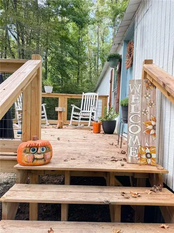 a view of swimming pool from a yard