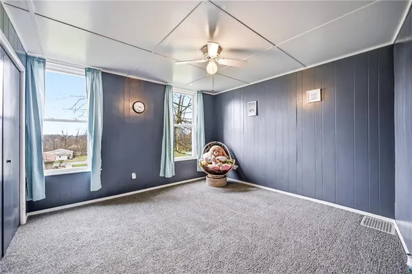 a view of a livingroom with a window