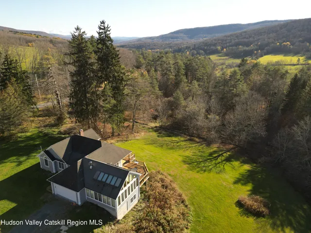 a view of lake and mountain