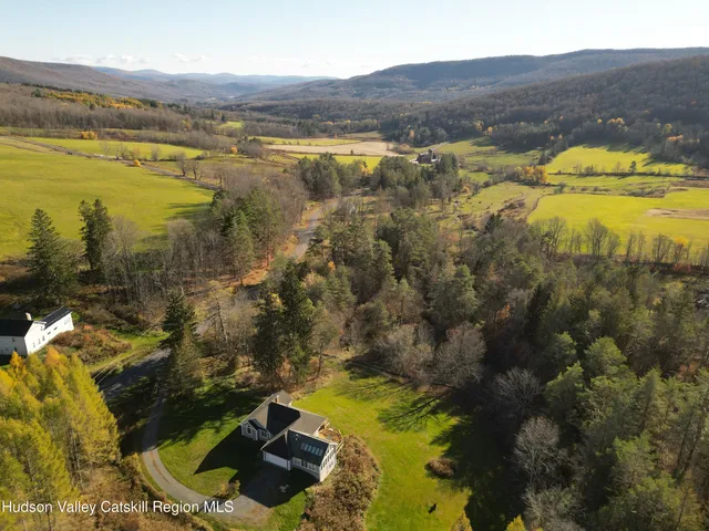 a view of lake and mountain