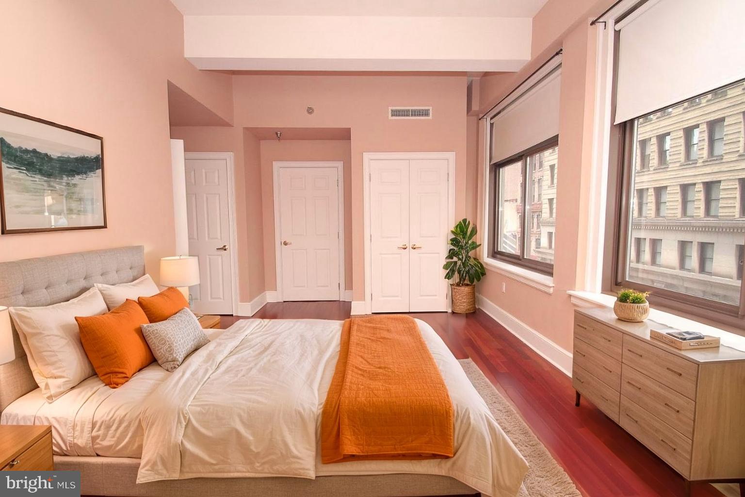 1500 Chestnut Street, Unit 4F Philadelphia, PA 19102 - Photo 7 of 15 Virtually Staged Bedroom 1