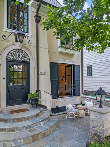 a building with trees in front of it