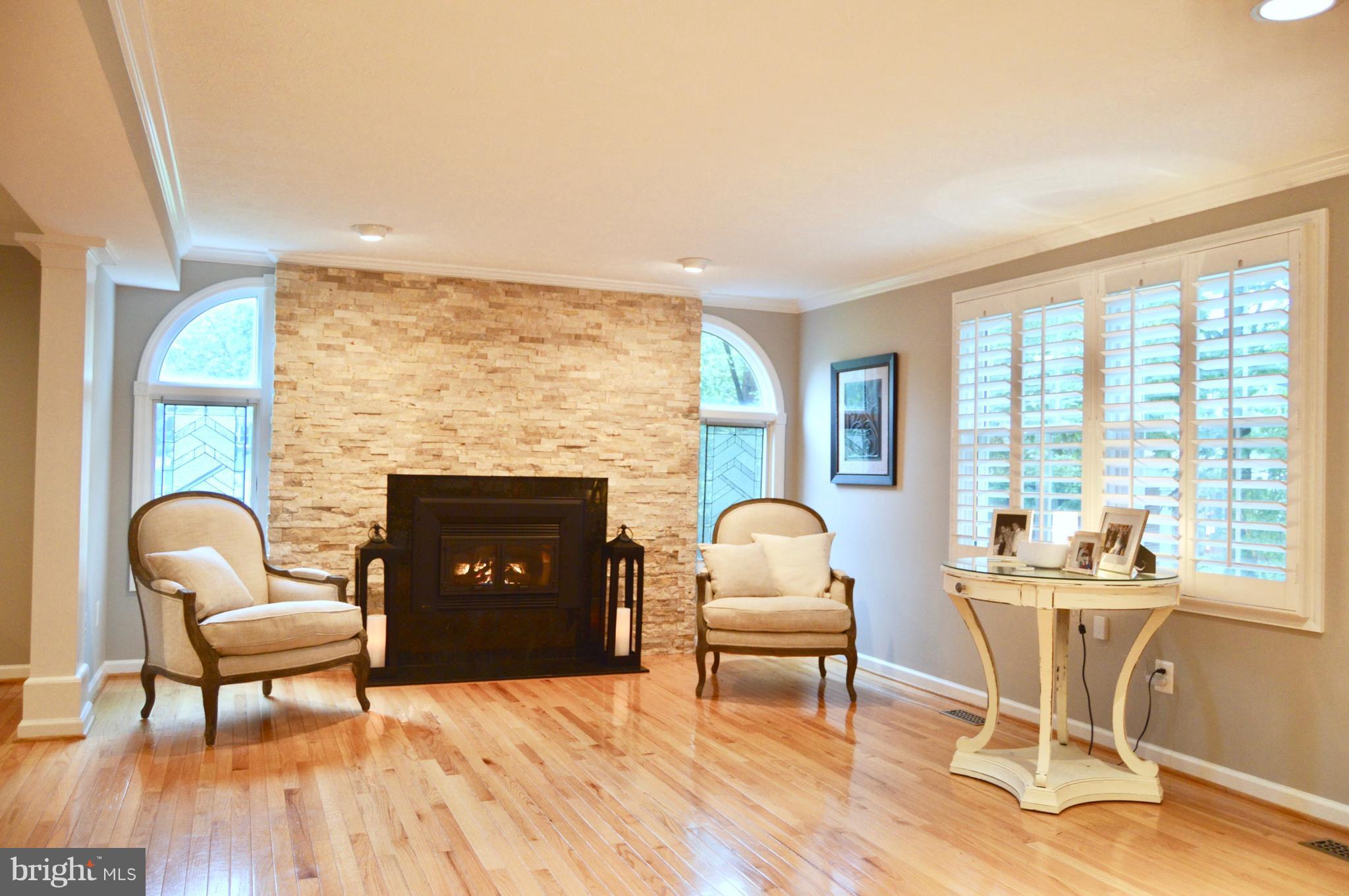 8055 Athena Street Springfield, VA 22153 - Photo 7 of 29 Cozy up to this Fireplace w/ Stone Facade !