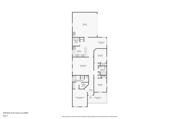 $2,695 | 2596 Bates Street Southeast, Smyrna, GA 30080