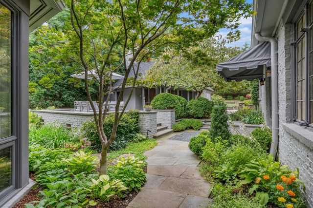 an aerial view of a house with pool yard outdoor seating and yard