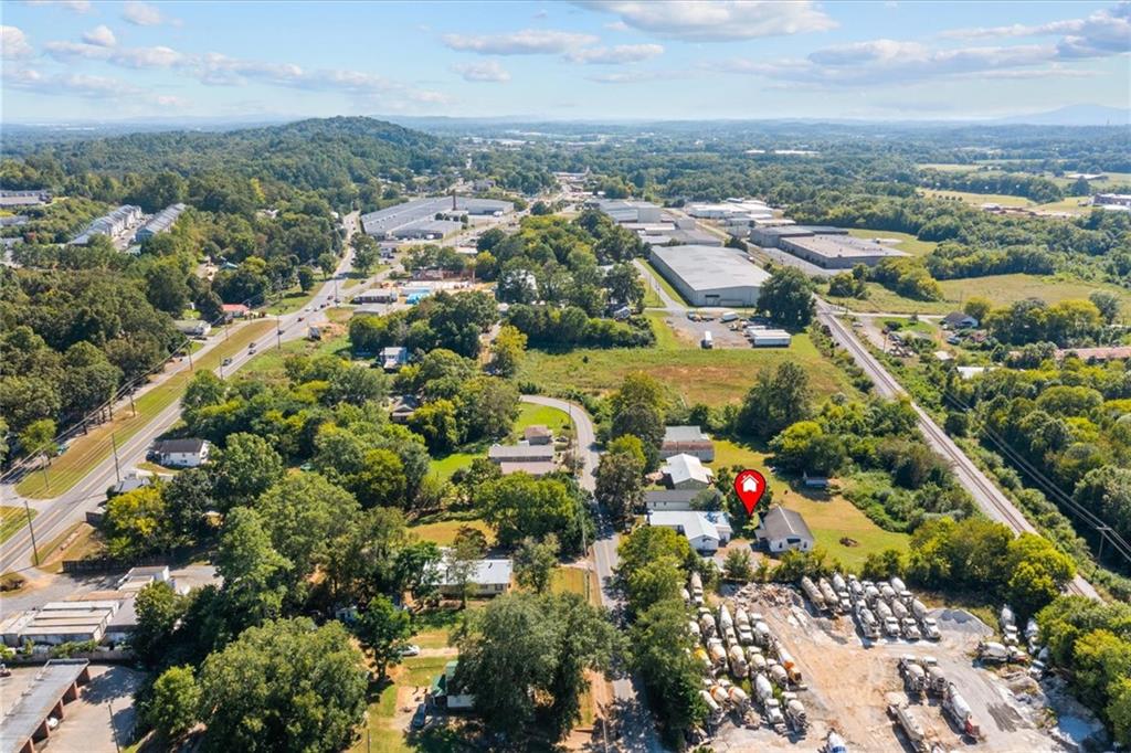 210 Hood Street Calhoun, GA 30701 - Photo 45 of 59 an aerial view of residential houses with outdoor space