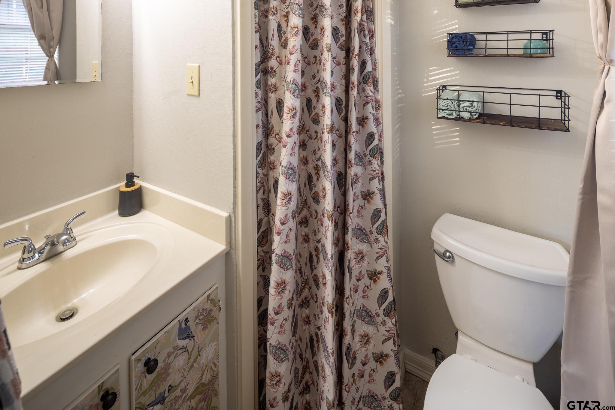 10733 County Road 4150 Tyler, TX 75704 - Photo 26 of 48 a bathroom with a toilet sink and mirror