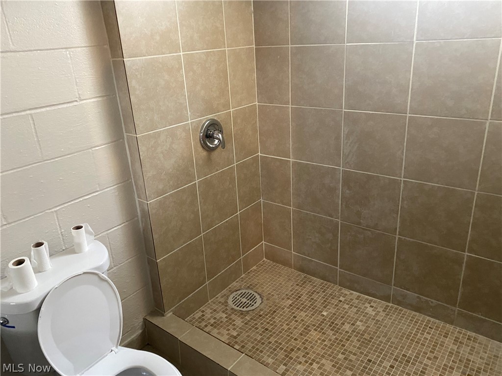 13117 Silver Road Garfield Heights, OH 44125 - Photo 18 of 20 Bathroom featuring a tile shower and toilet