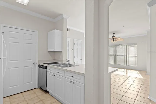 a view of cabinets and wooden floor