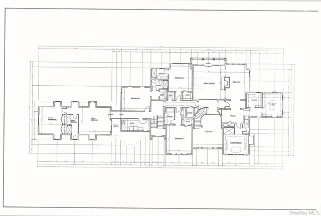 a aerial view of a house with swimming pool and sitting space