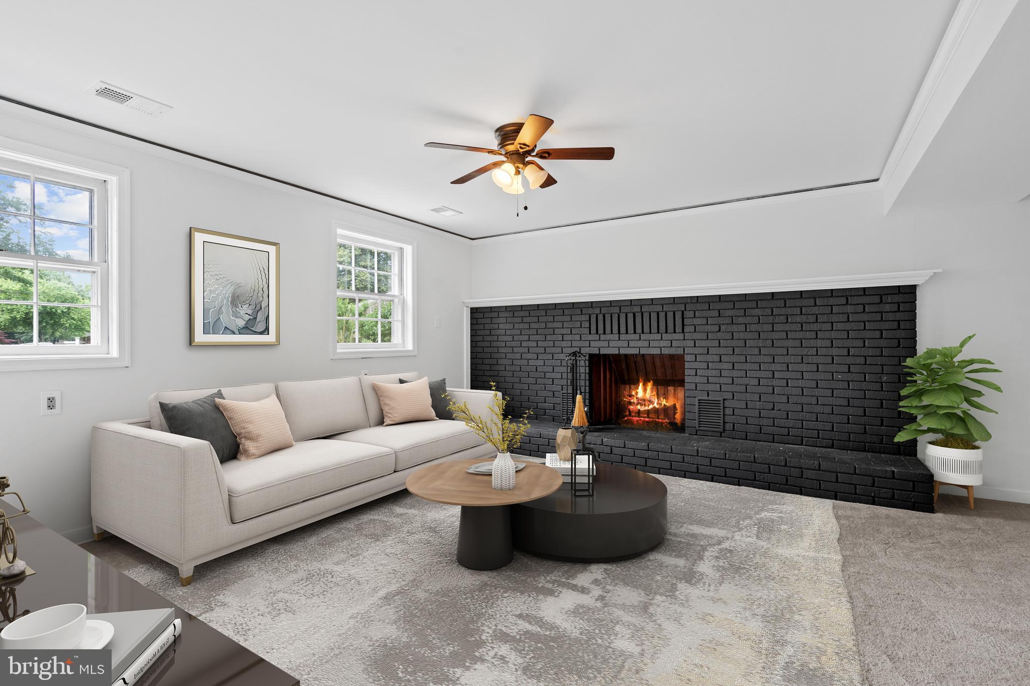 8821 Rachell Court Manassas, VA 20110 - Photo 18 of 41 Family Room w/fireplace LL