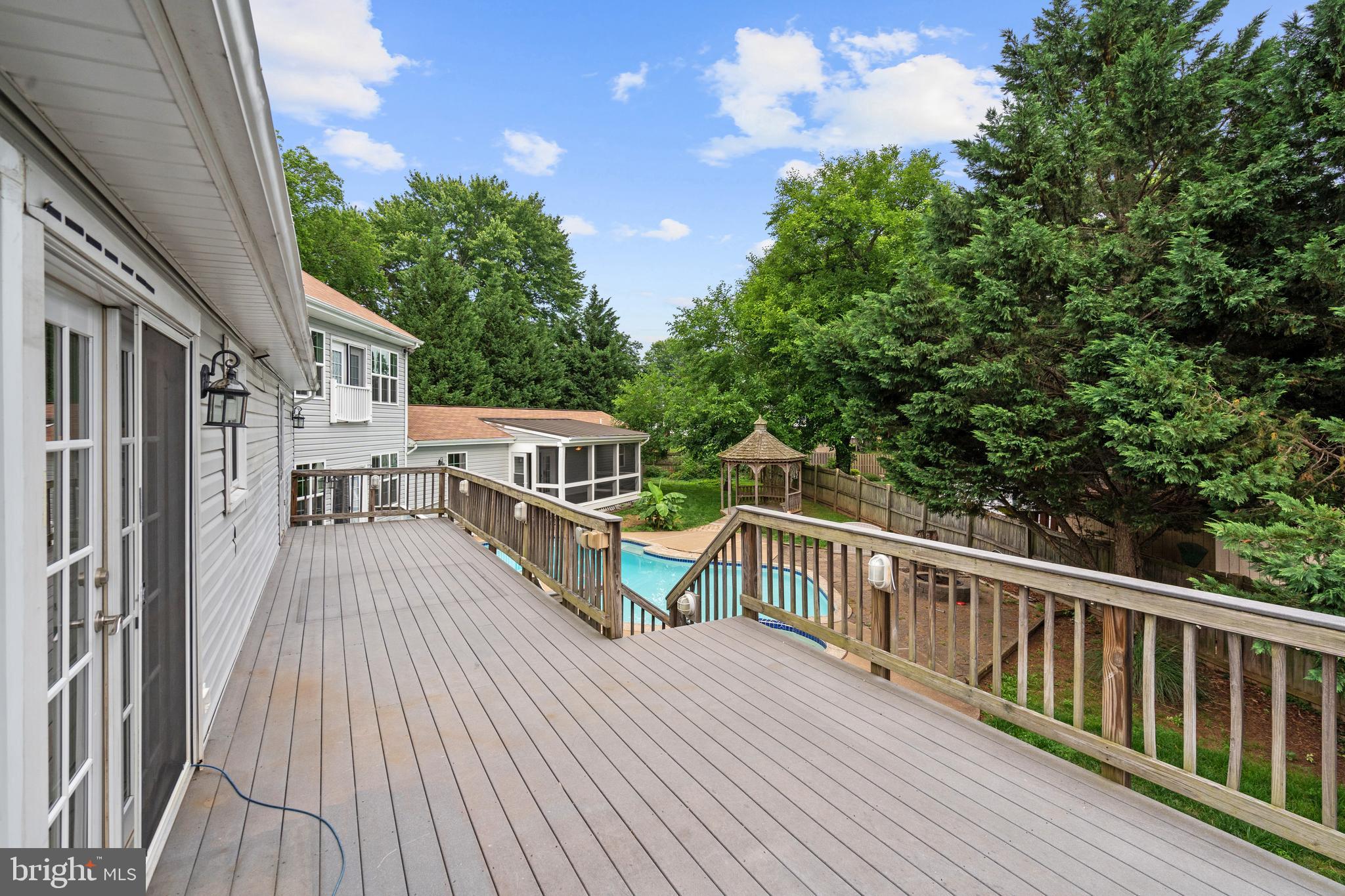 8821 Rachell Court Manassas, VA 20110 - Photo 7 of 41 Large Deck off Kitchen; Great for Entertaining