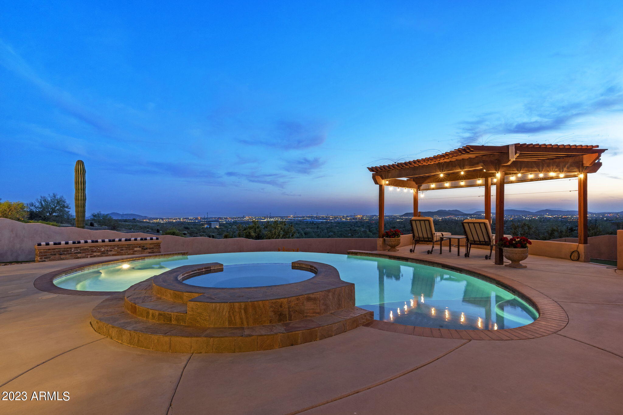 616 East Yearling Road Phoenix, AZ 85085 - Photo 3 of 58 Infinity Pool and Spa w/Pargola
