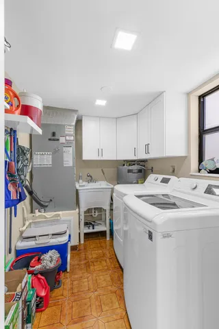 a view of a room with a wooden walls