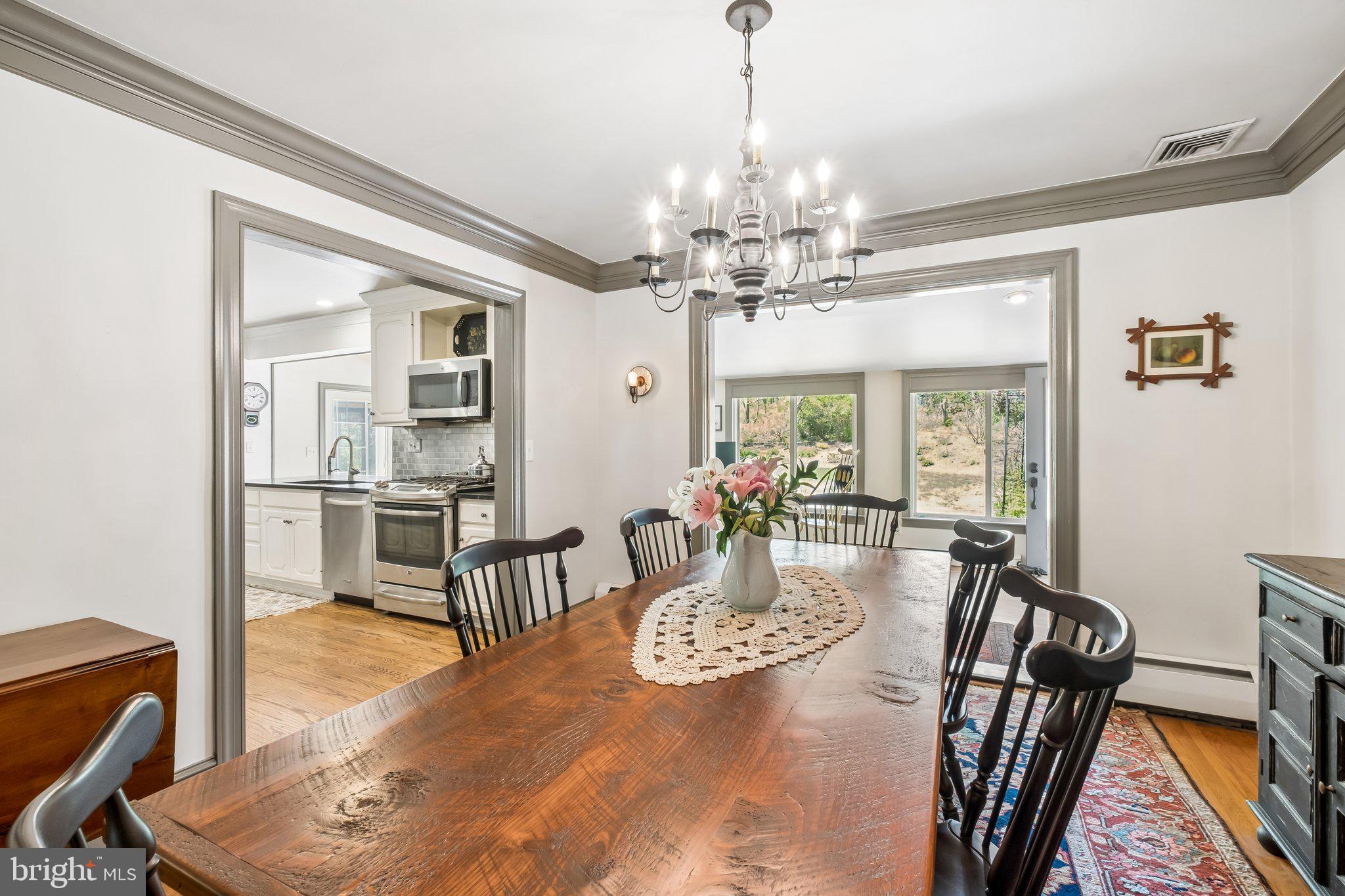 713 Alene Road Ambler, PA 19002 - Photo 8 of 40 a view of a dining room with furniture window and wooden floor