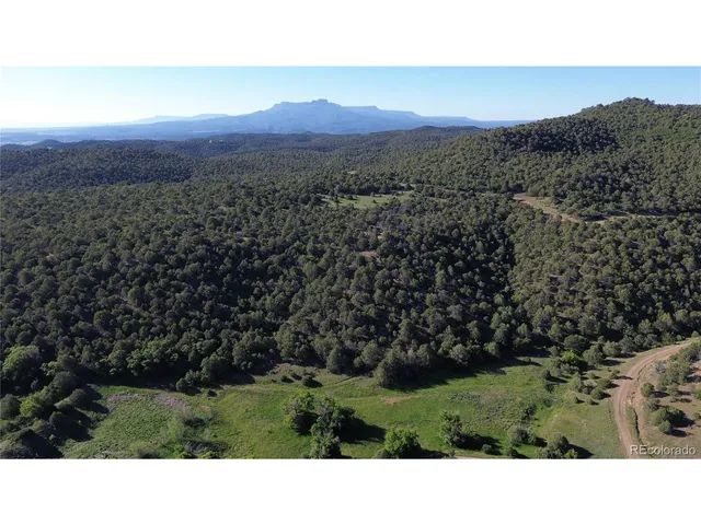 a view of a city with mountains in the background