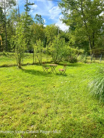 a view of yard with green space