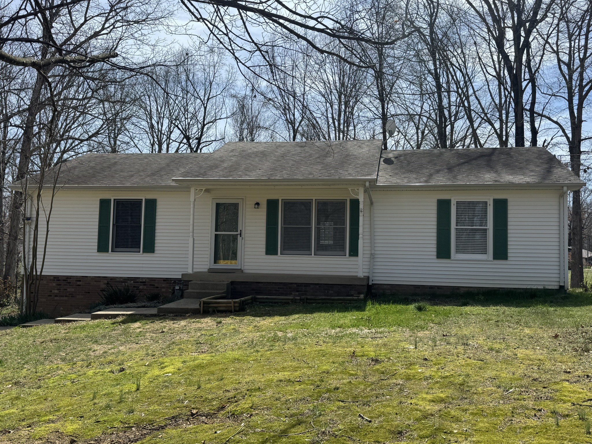 a house has yard in front of it