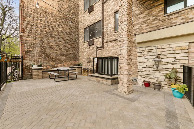 a view of terrace with seating space