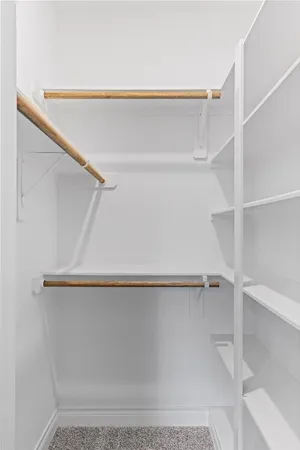 a close view of closet