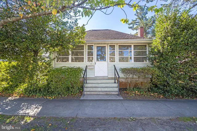 a view of backyard with a garden and swimming pool