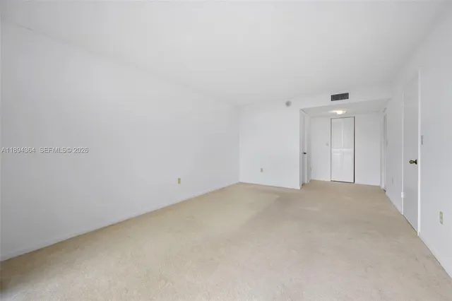 a view of an empty room