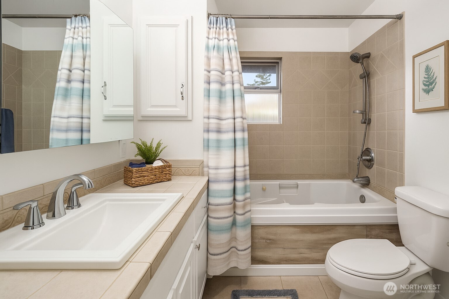1212 South 230th Street Des Moines, WA 98198 - Photo 12 of 32 a bathroom with a sink a toilet and shower