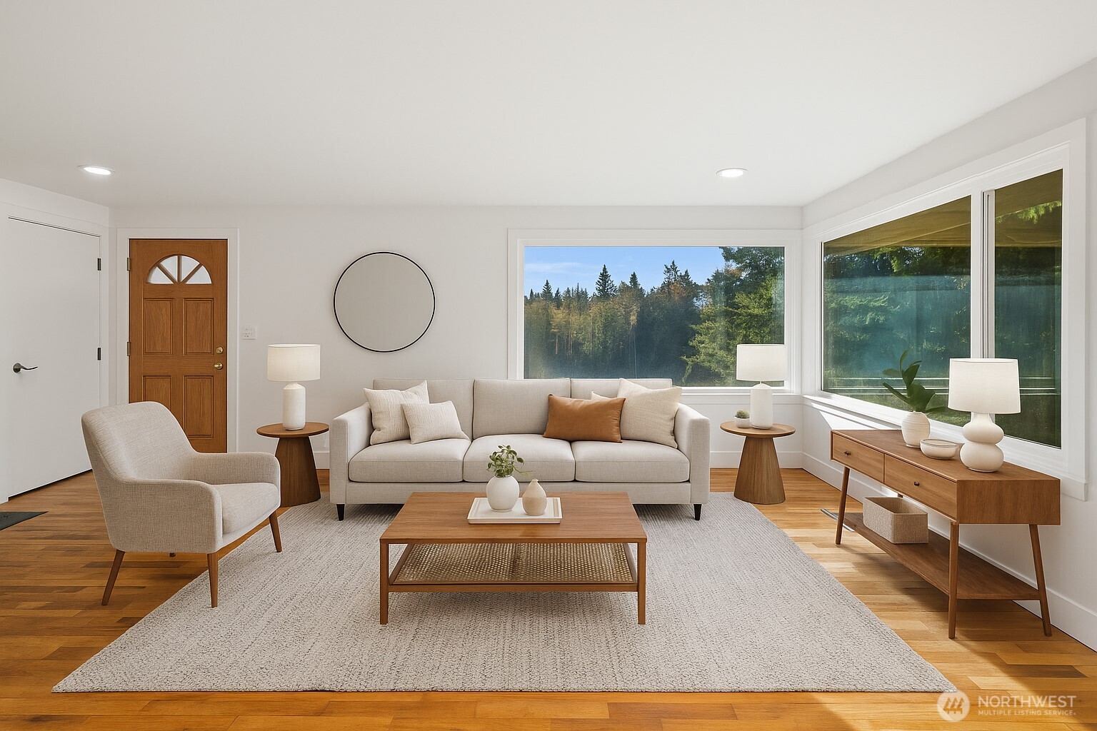 1212 South 230th Street Des Moines, WA 98198 - Photo 6 of 32 a living room with furniture a rug potted plant and a large window