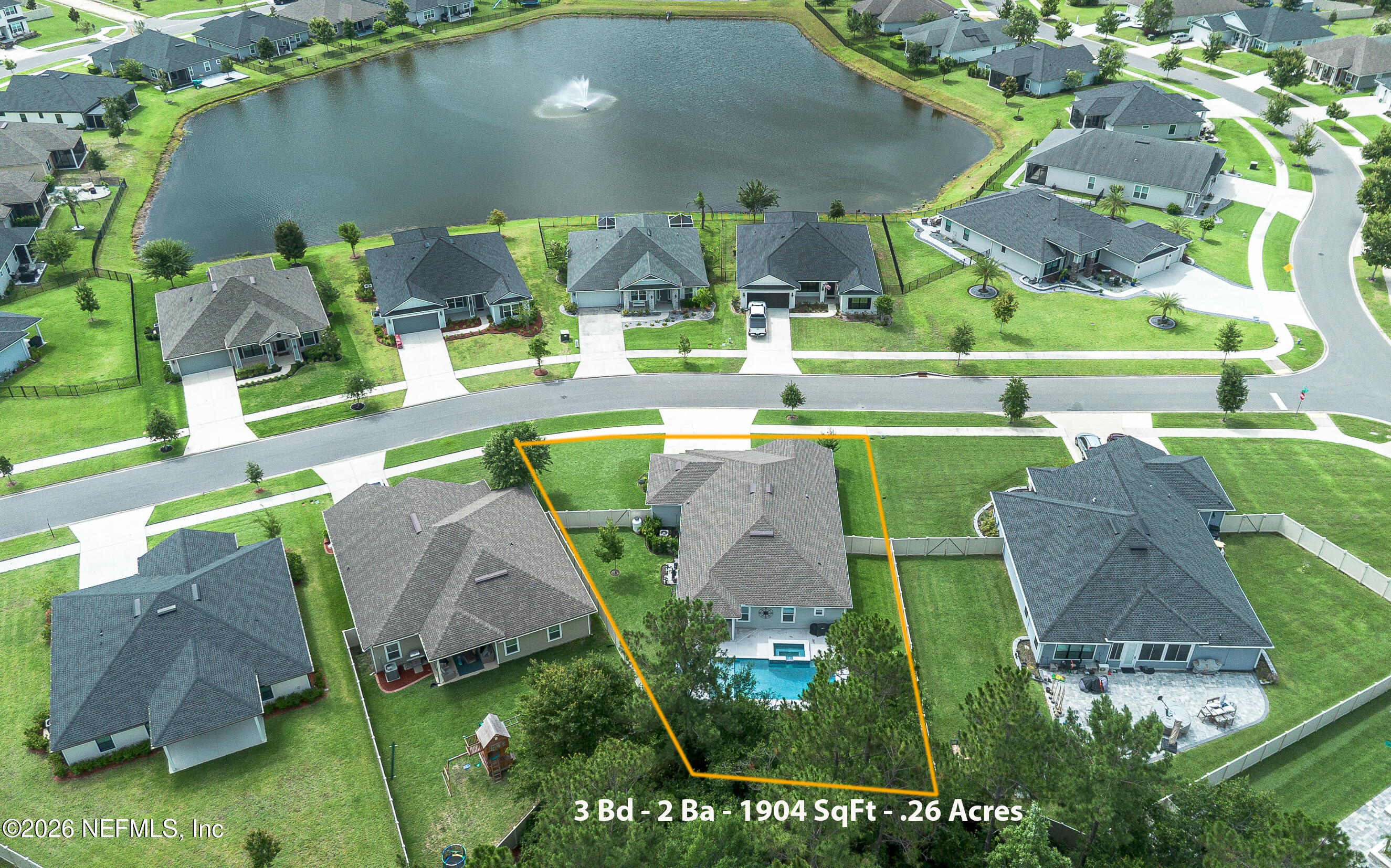 1717 Austin Lk Way Middleburg, FL 32068 - Photo 40 of 49 Aerial Lot View