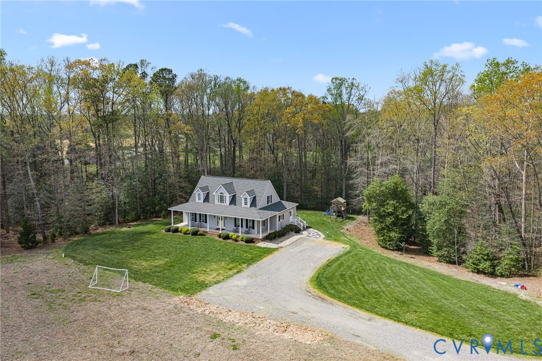 5610 Mt Landing Road Tappahannock, VA 22560 - Photo 1 of 36 Aerial of impressive 4 BR Cape Cod on 5.01 Ac. in