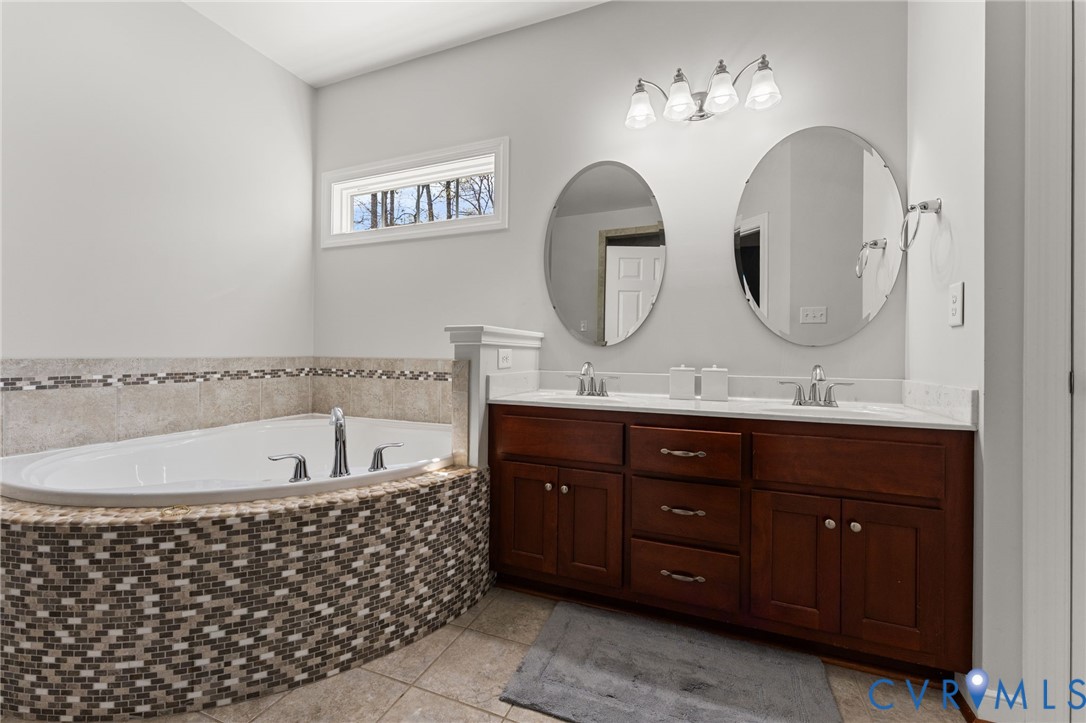 5610 Mt Landing Road Tappahannock, VA 22560 - Photo 19 of 36 Private Master Bath with double vanity, soaking tu