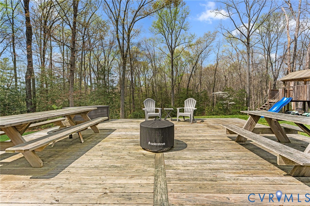5610 Mt Landing Road Tappahannock, VA 22560 - Photo 33 of 36 Another view of deck. Perfect for outside dining &