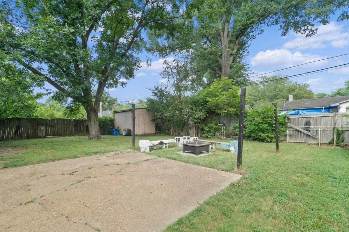 1886 Danville Road Memphis, TN 38117 - Photo 23 of 23 a backyard of a house with table and chairs