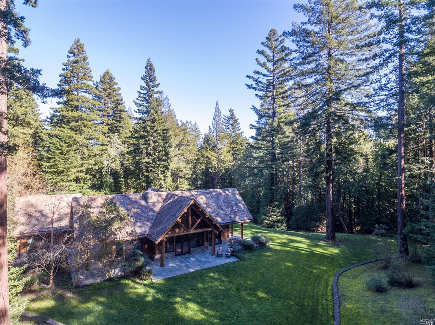 1295 Jonive Road Sebastopol, CA 95472 - Photo 1 of 1 a view of a yard with plants and large trees