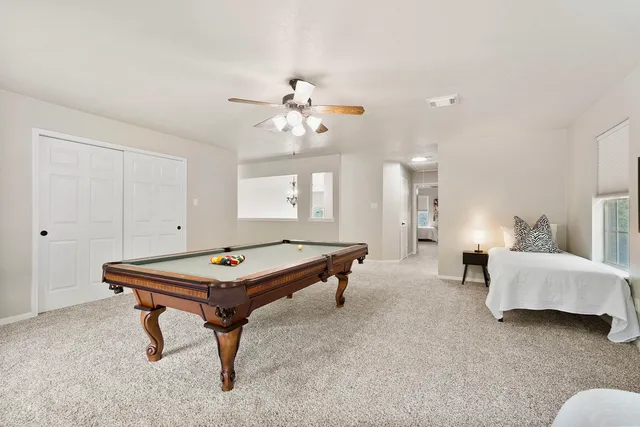 a room with furniture and windows