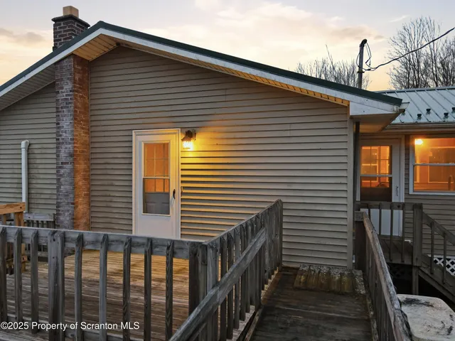 a backyard of a house
