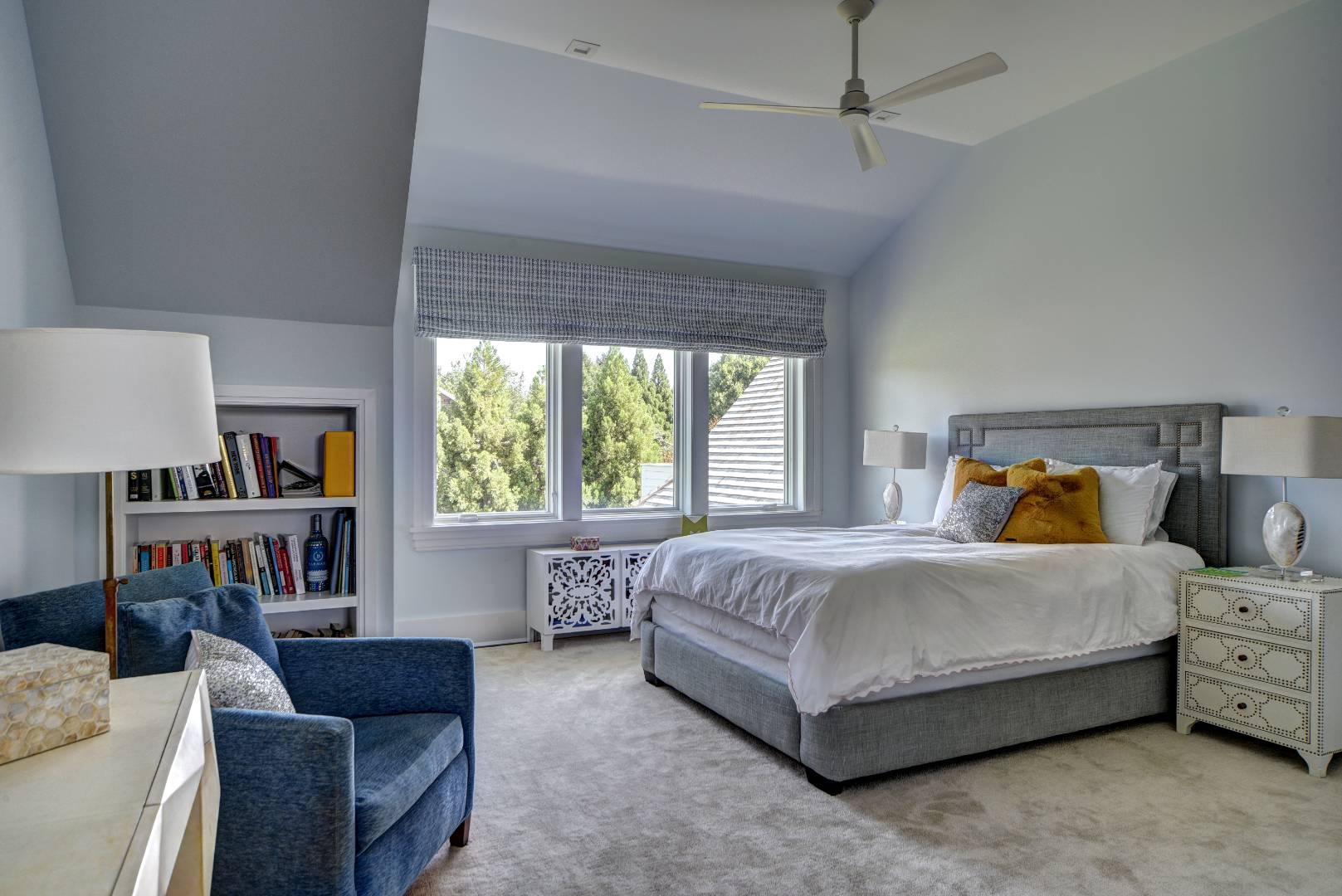 132 Long Lane East Hampton, NY 11937 - Photo 15 of 24 a bedroom with a bed and a couch