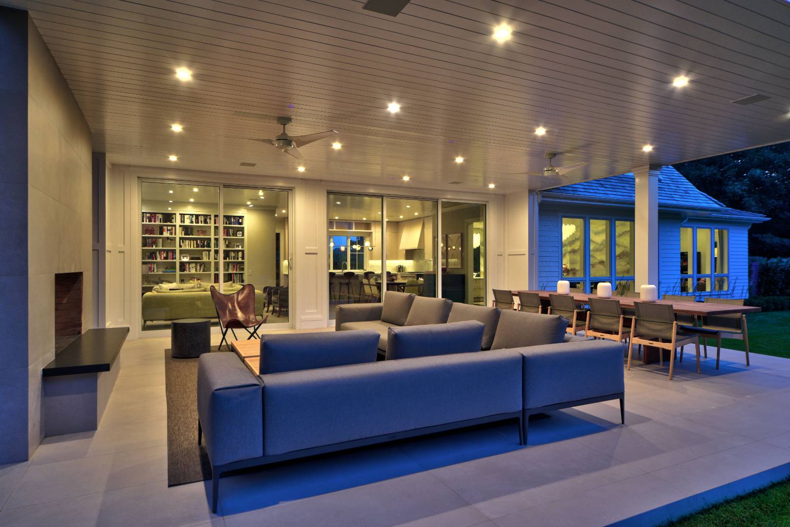 132 Long Lane East Hampton, NY 11937 - Photo 22 of 24 a living room with furniture and a large window