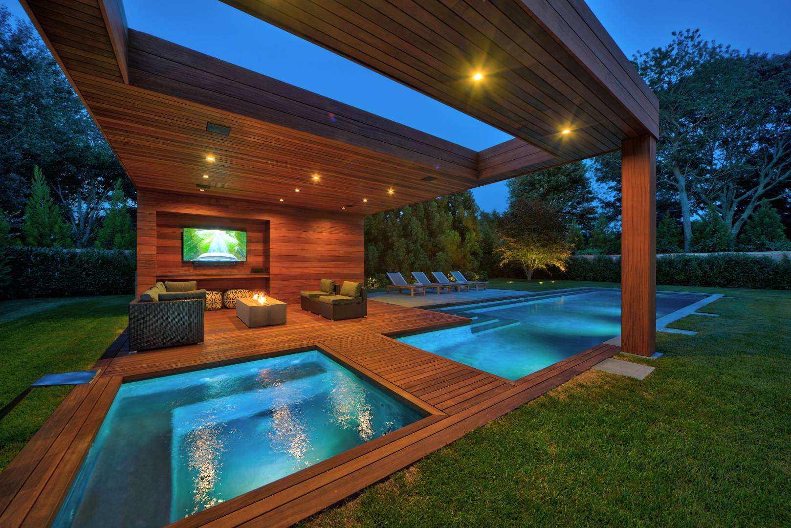 132 Long Lane East Hampton, NY 11937 - Photo 23 of 24 a view of a swimming pool with a patio