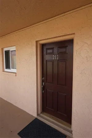 a view of front door