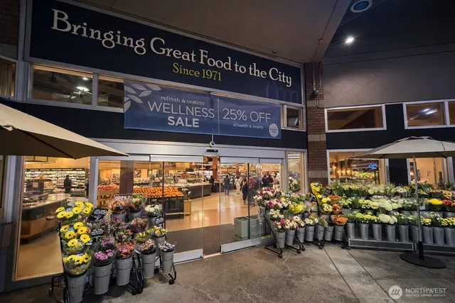 a view of outdoor space with seating