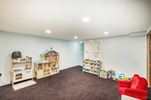 a play room with toys