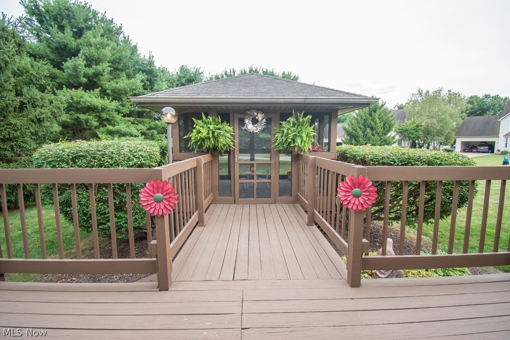 2337 Hunters Ridge Youngstown, OH 44512 - Photo 20 of 24 View of gazebo from deck