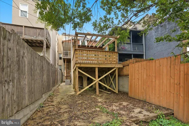 a view of outdoor space and deck